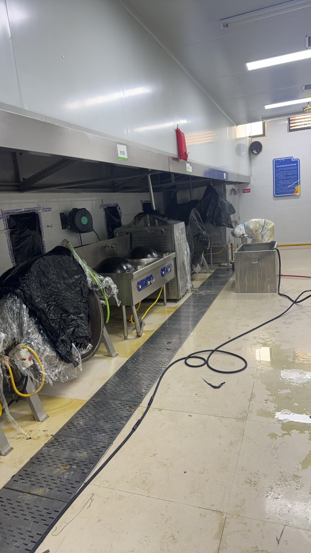 临沂烧烤店清洗实拍