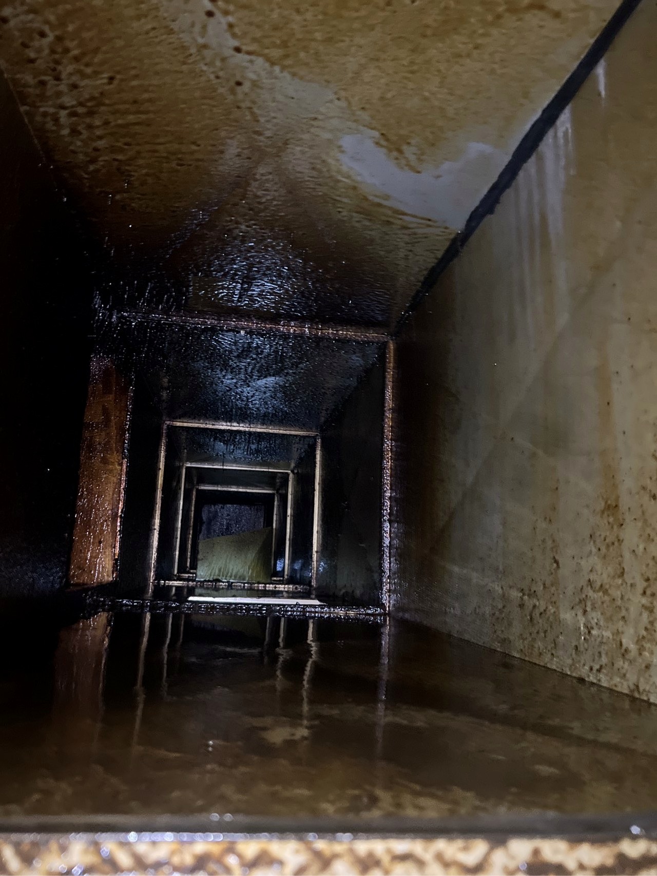 一站式大型油烟机清洗服务，省心省力又省钱。 - 清洗前 - 郑州天得一国家一级资质团队作业实拍